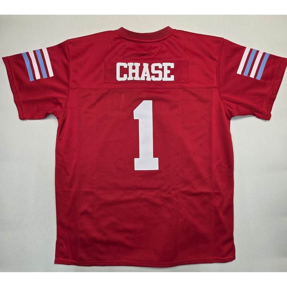 Headgear Classics Ja'Marr Chase Raiders HS Football Jersey Red White #1 3XL NWT - Picture 13 of 16